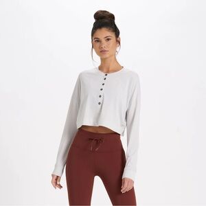 Vuori Avalon Henley Tee Size S (Salt)